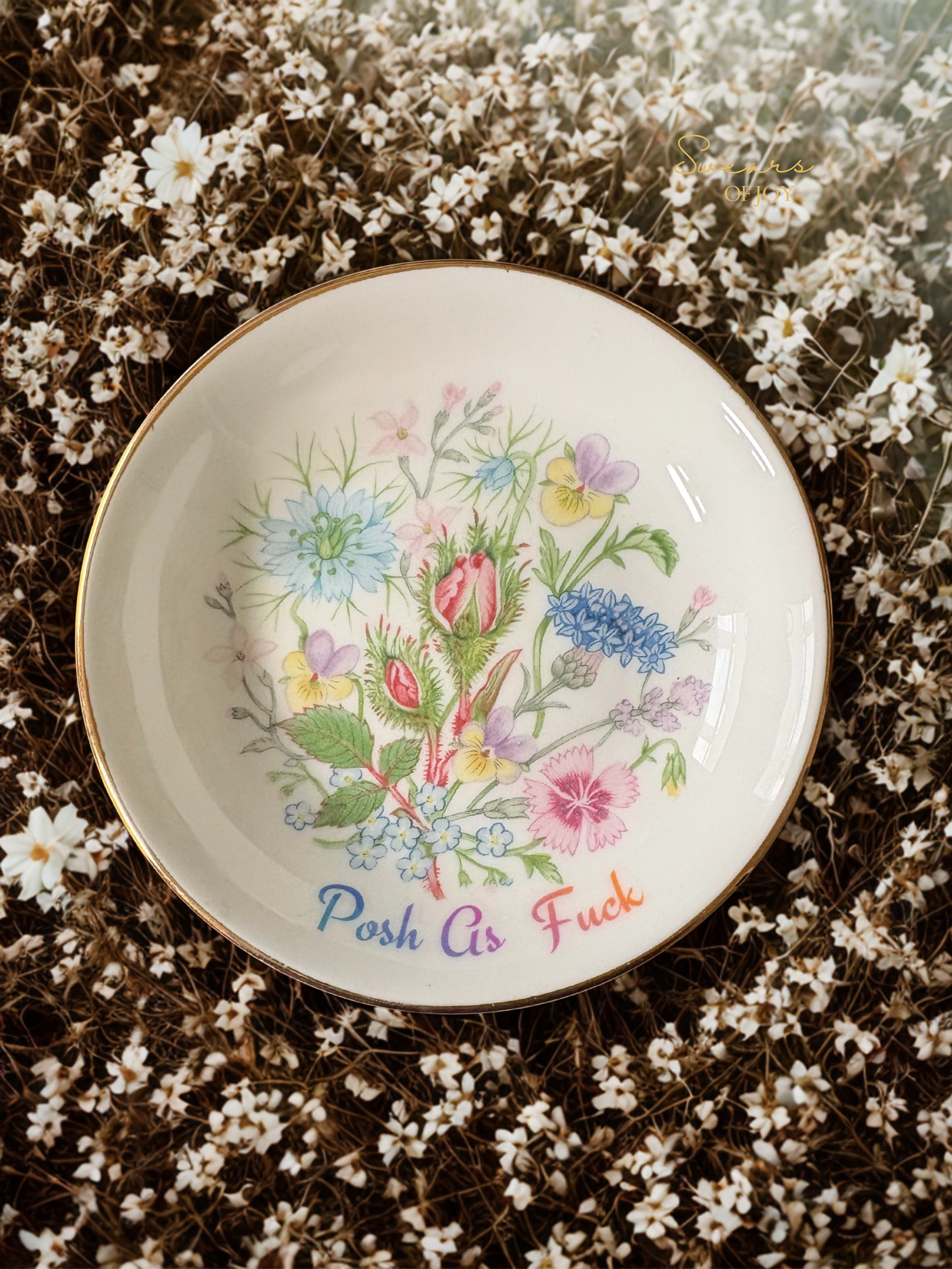 Posh As Fuck - Vintage Trinket Plate