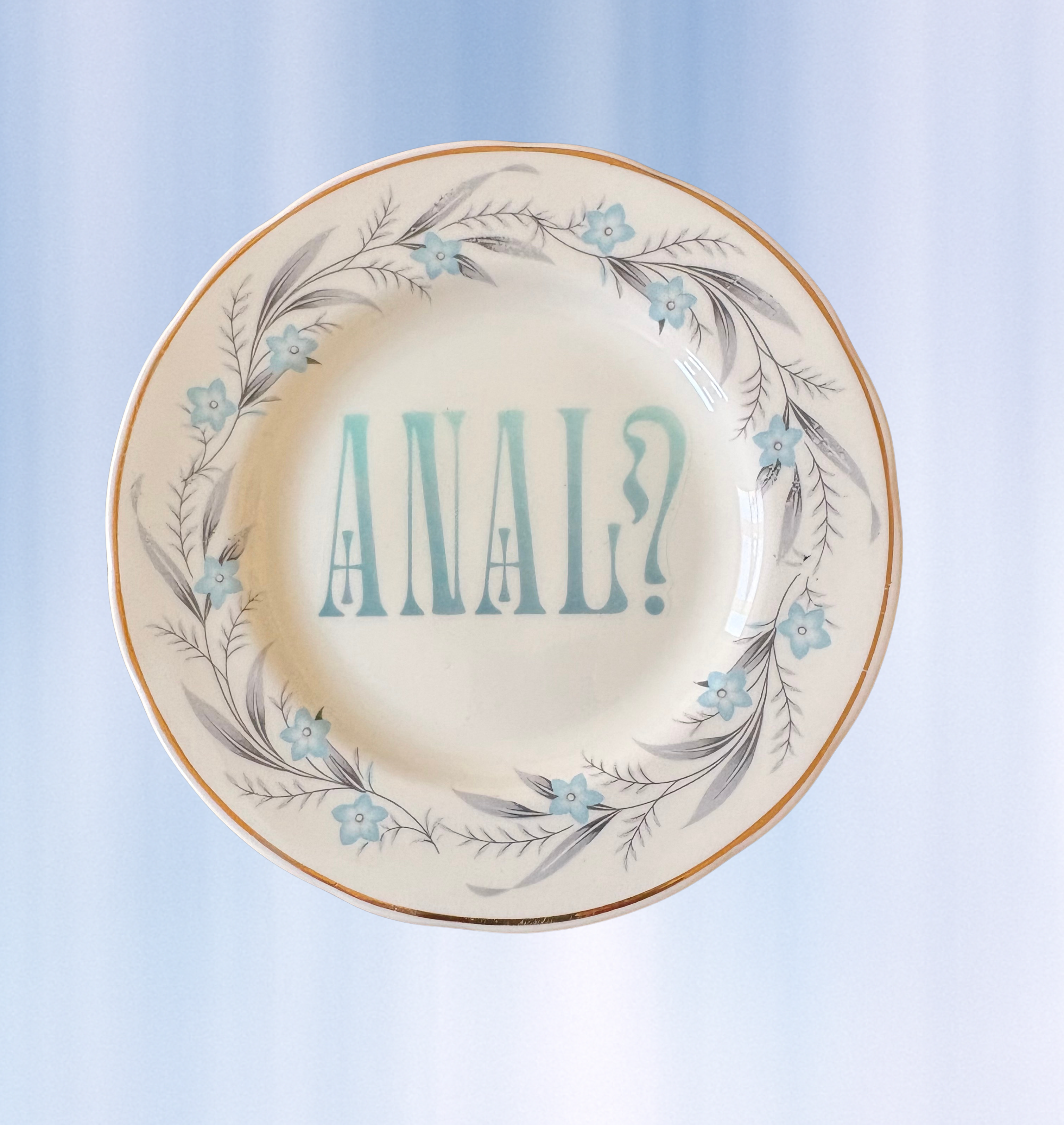 Anal? - Vintage Floral China Plate