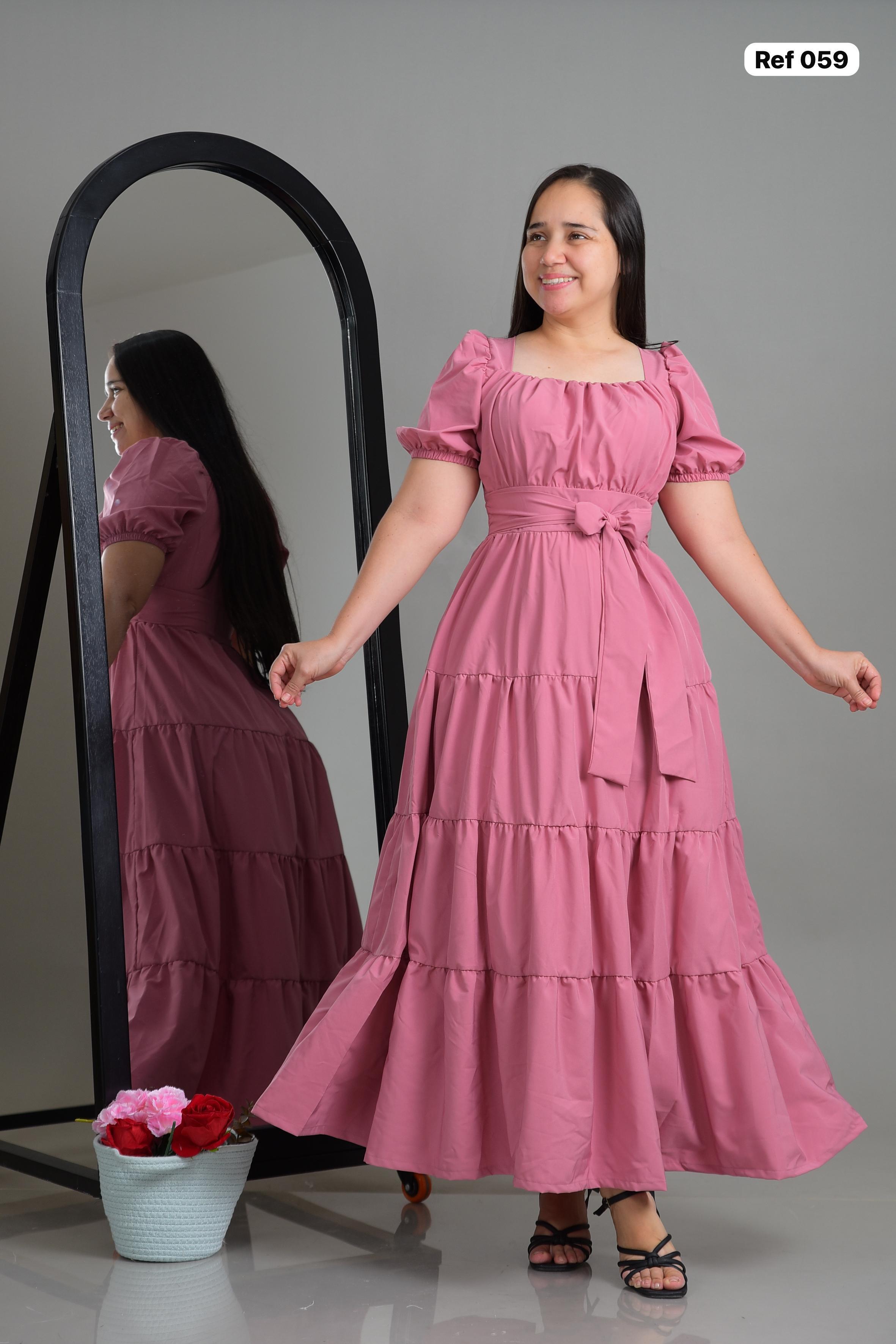 Ref 059 Vestido largo femenino