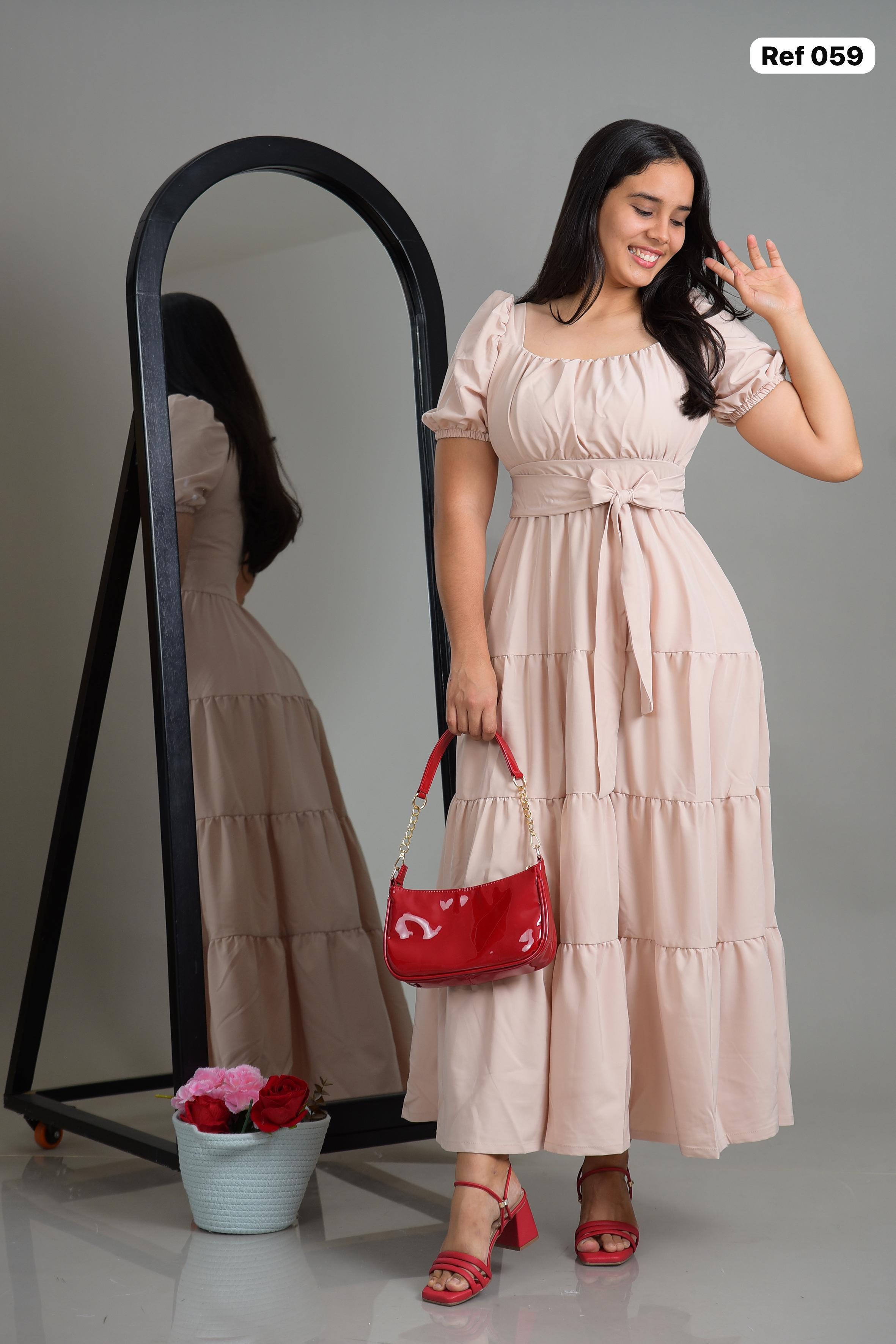 Ref 059 Vestido largo femenino