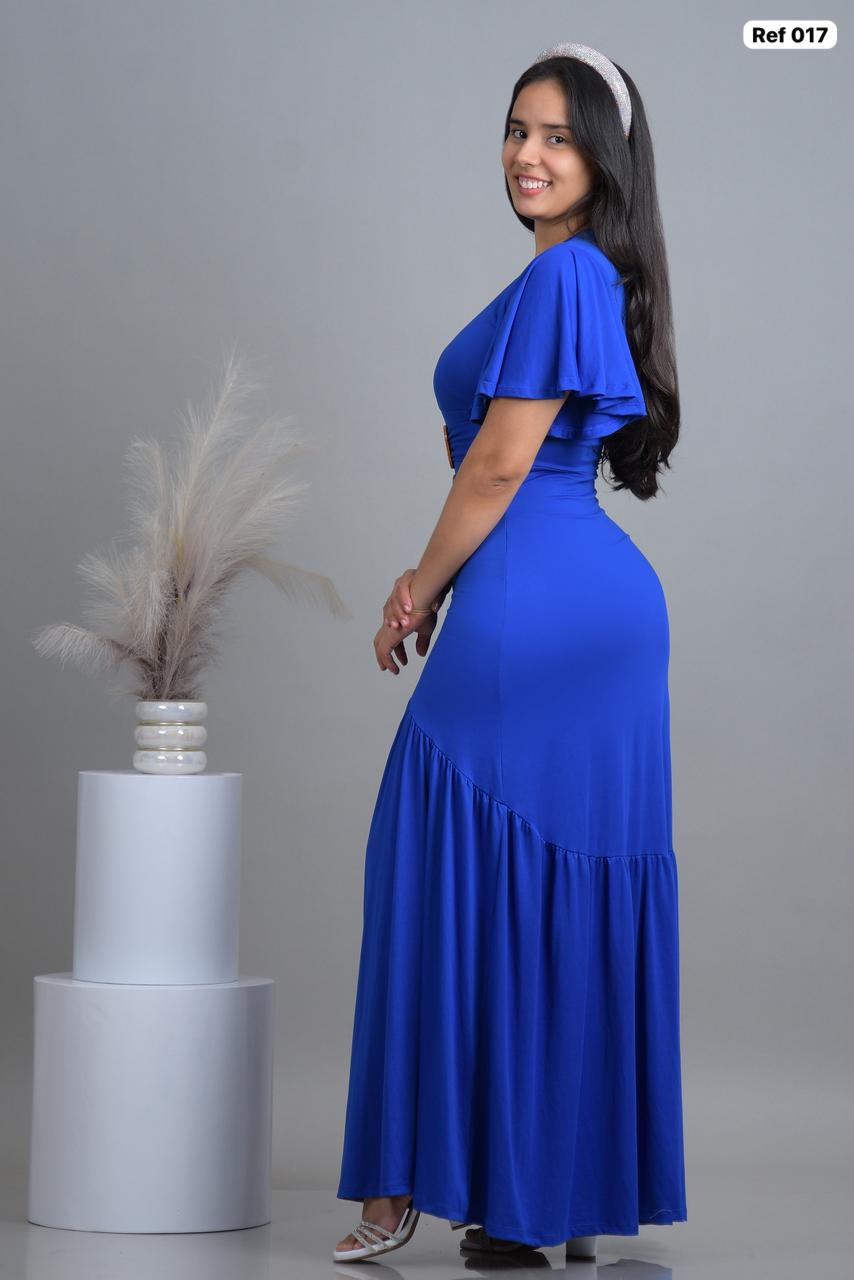 Ref 017 Vestido largo Unicolor