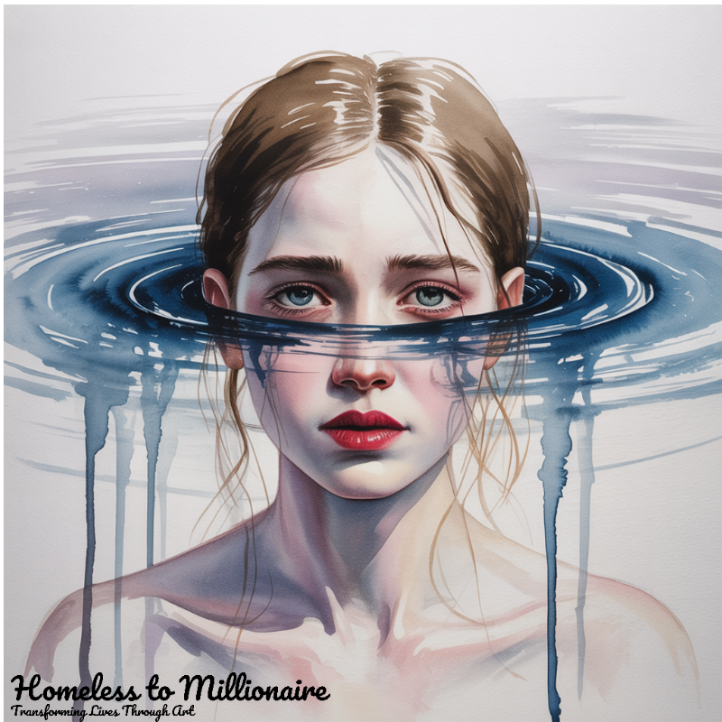 Drowning Art Piece Digital Print