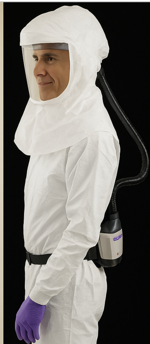 Level-C PPE Push Pack - Soft Hood PAPR -  Particle-rated HEPA Filter Cartridge