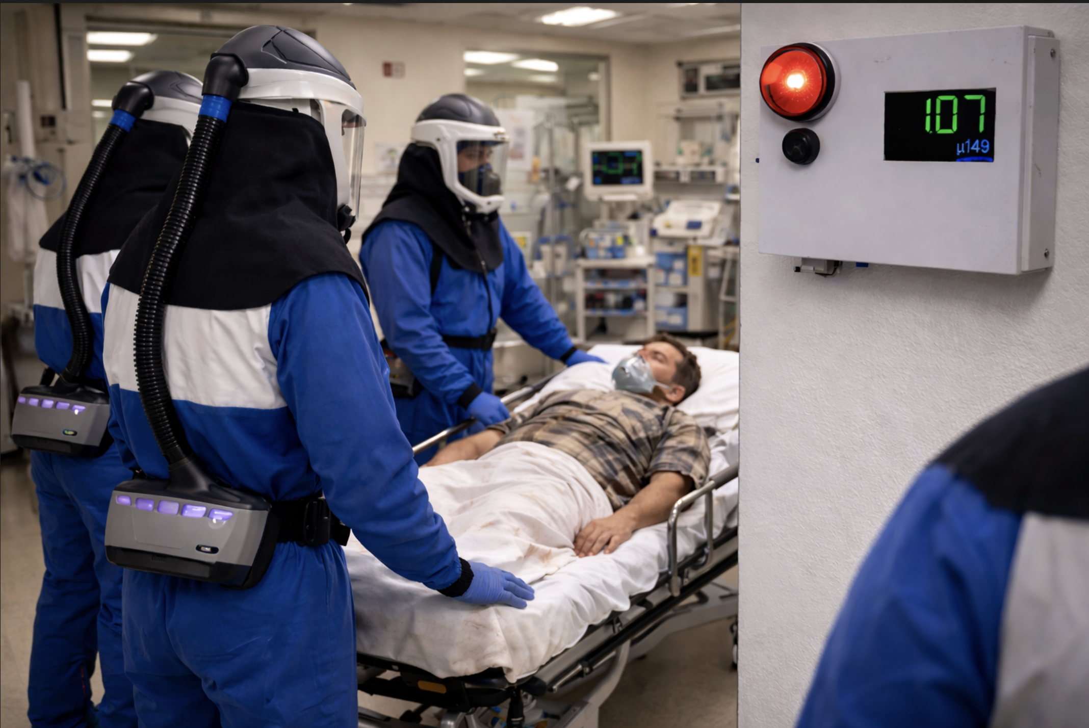 Radiation Alert Area Monitor to 16 REM/hr.