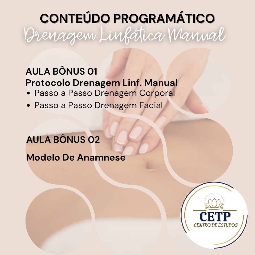 Drenagem Linfática Manual - Facial e Corporal
