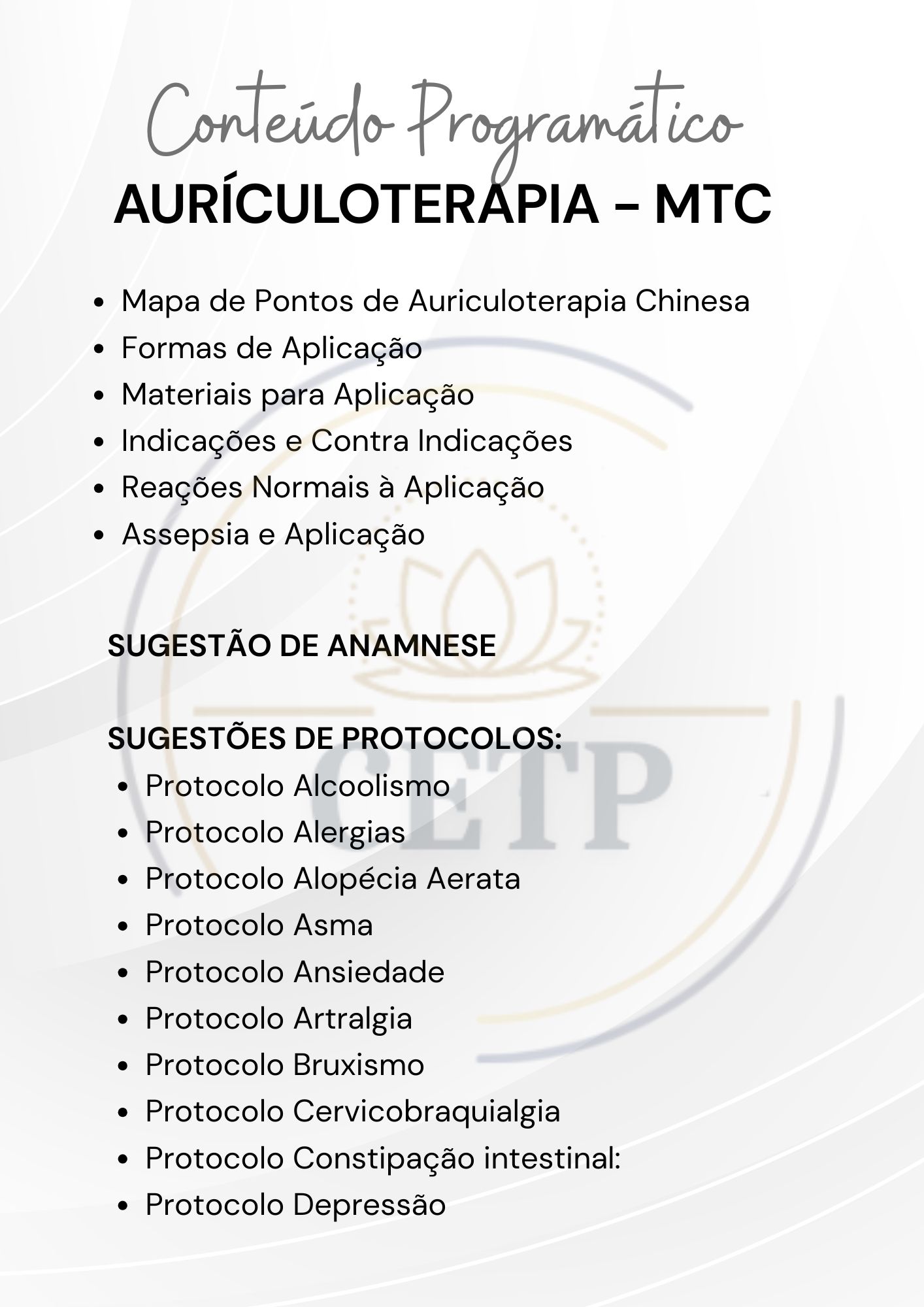 Auriculoterapia MTC