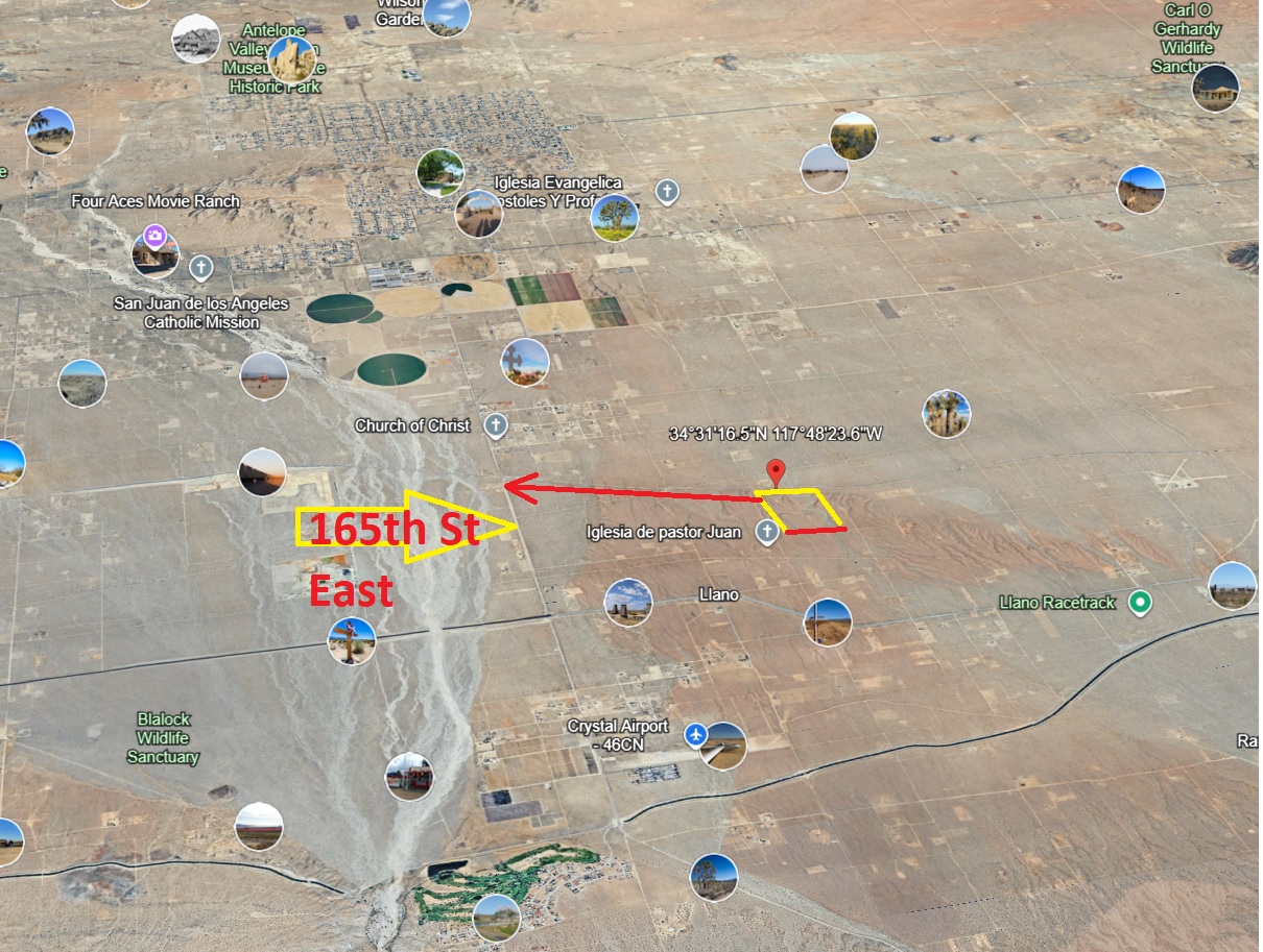 Desert Land Property Access Road