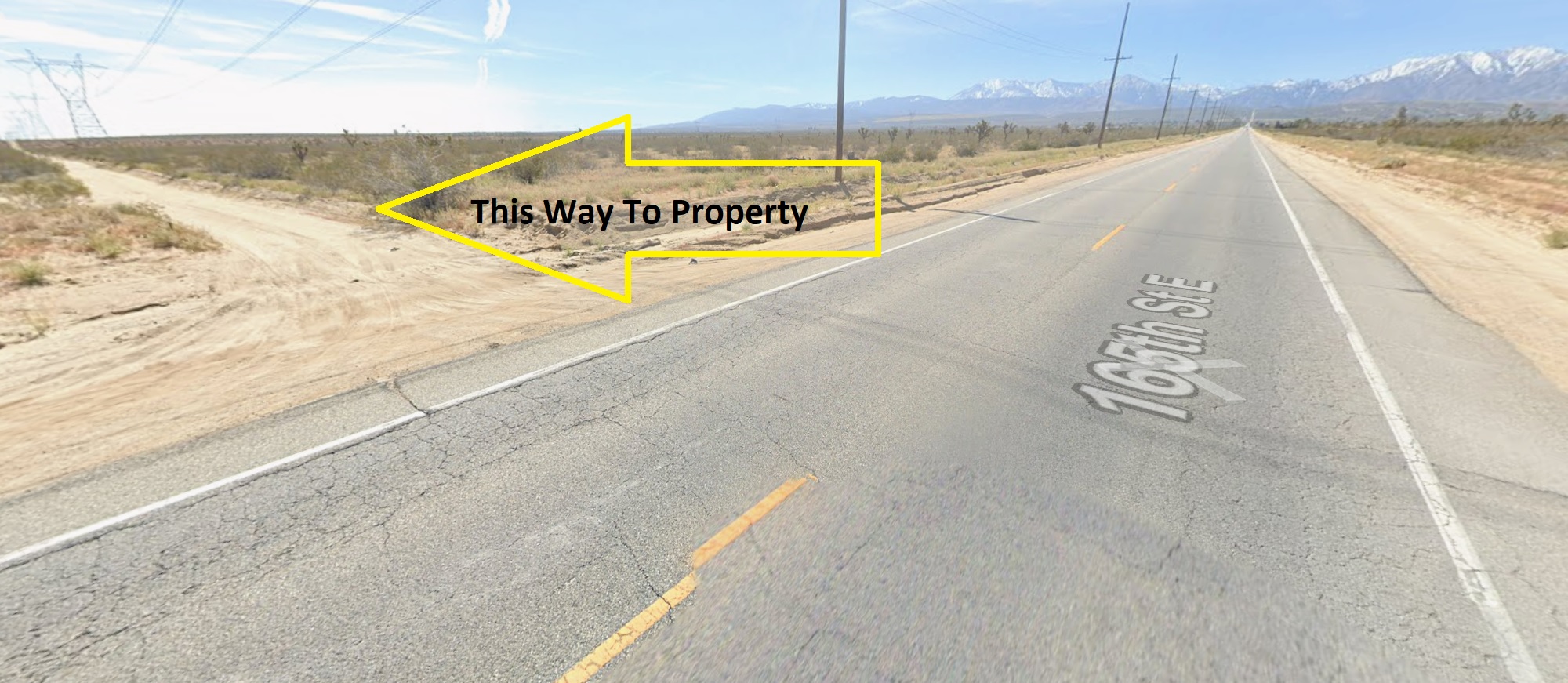 Desert Land Property Access Road