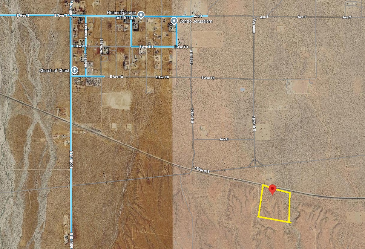 Desert Land Property Access Road