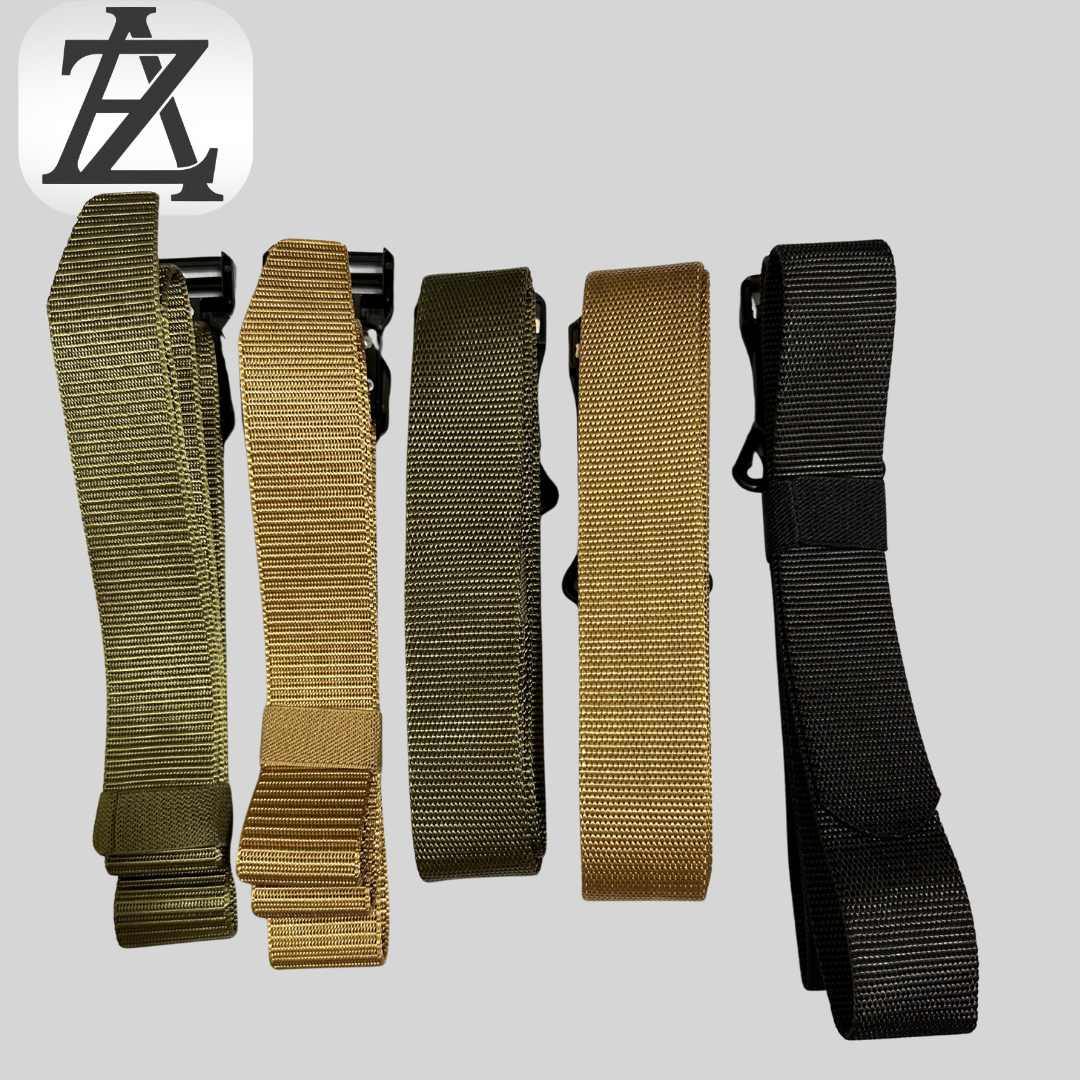 Cinturones tácticos de alta resistencia en varias referencias.