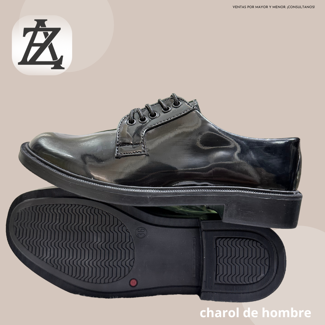Zapato charol de hombre