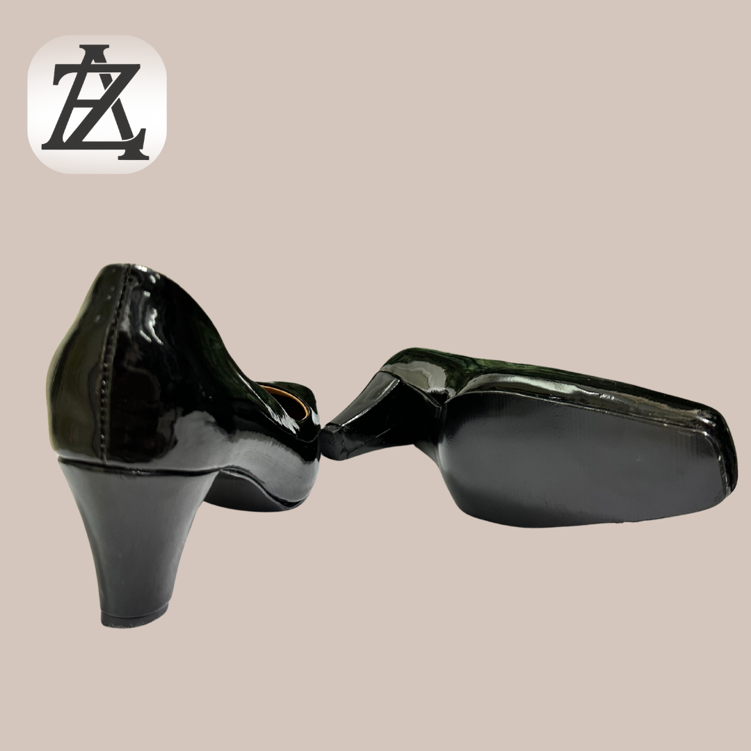 Charol de tacón negros de Dama 