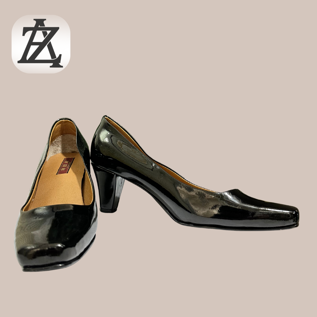 Charol de tacón negros de Dama 