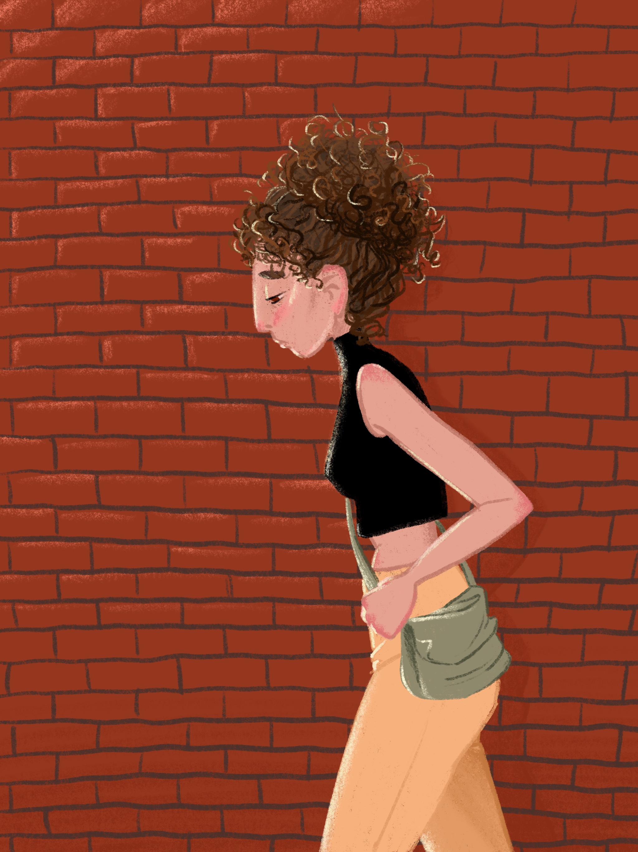 “Curly Girl, City Day”