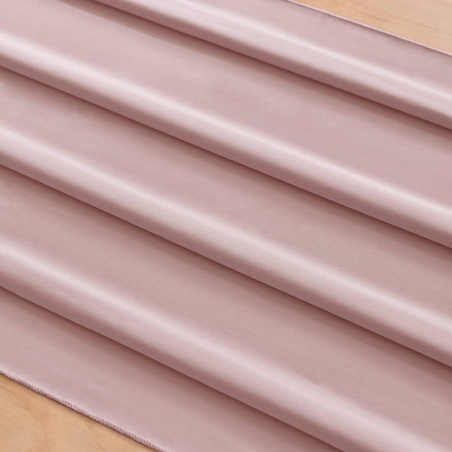 Dusty Rose Chiffon Table Runner Easter Spring Boho Rustic 10ft 29x120 Inches Wedding Runner Sheer Bridal Shower Decorations