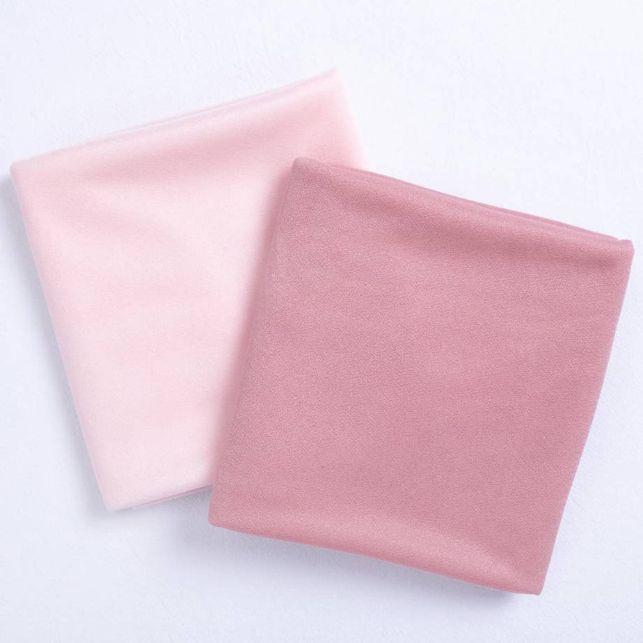 Wedding Arch Draping Fabric 29" x 20Ft 2 Panels Dusty Rose and Blush Pink Sheer Outdoor Curtain Drapes Extra Long for Wedding Ceremony Birthday Party Decoration