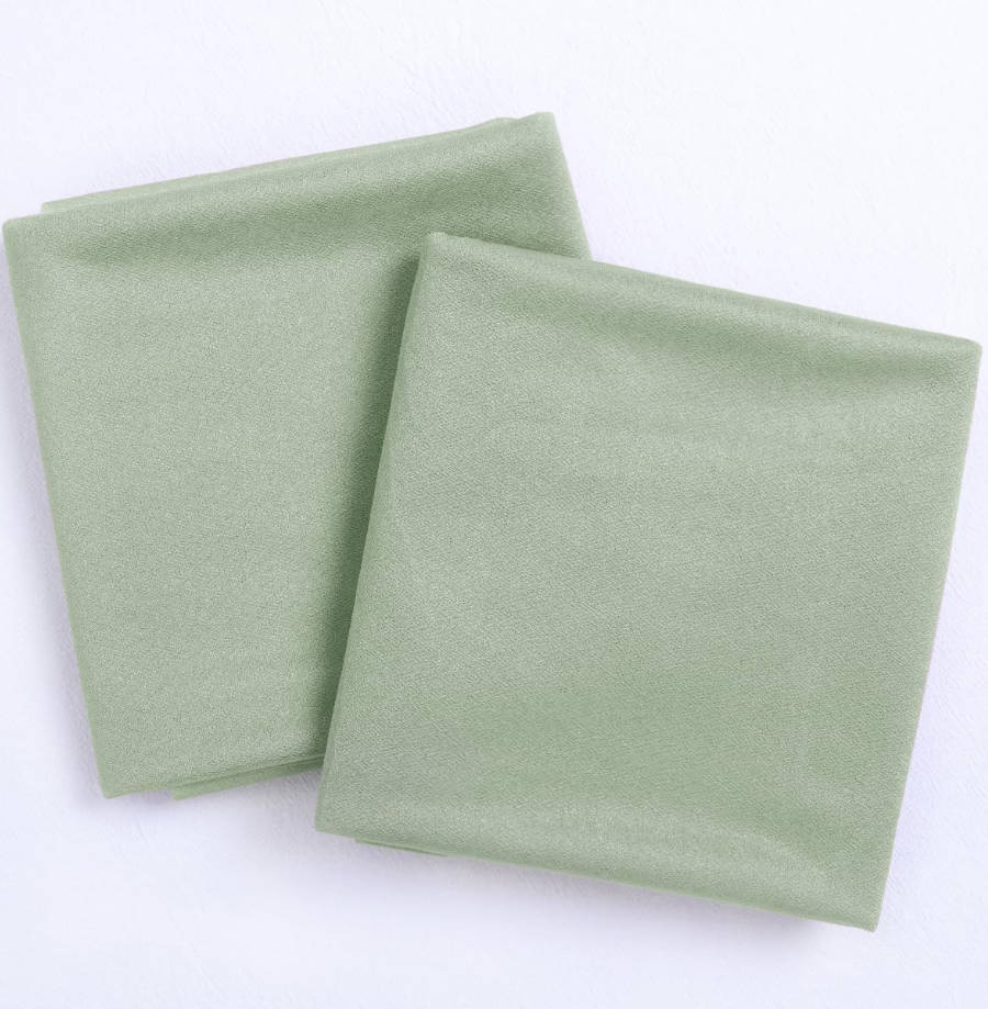 Wedding Arch Draping Fabric 29" x 20Ft 1 Panel Sage Green Sheer Outdoor Curtain Drapes Extra Long for Wedding Ceremony Birthday Party Decoration