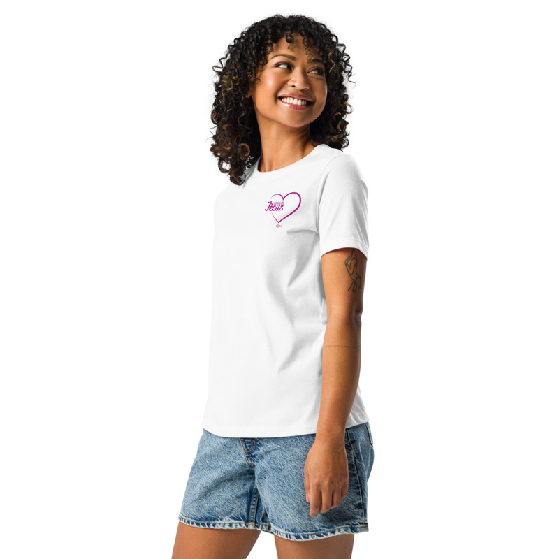 Love Like Jesus Women's Relaxed White T-Shirt
