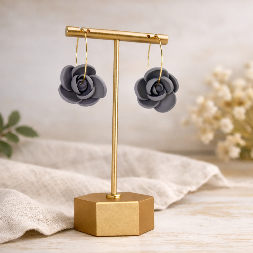 Velvet Rose Hoops