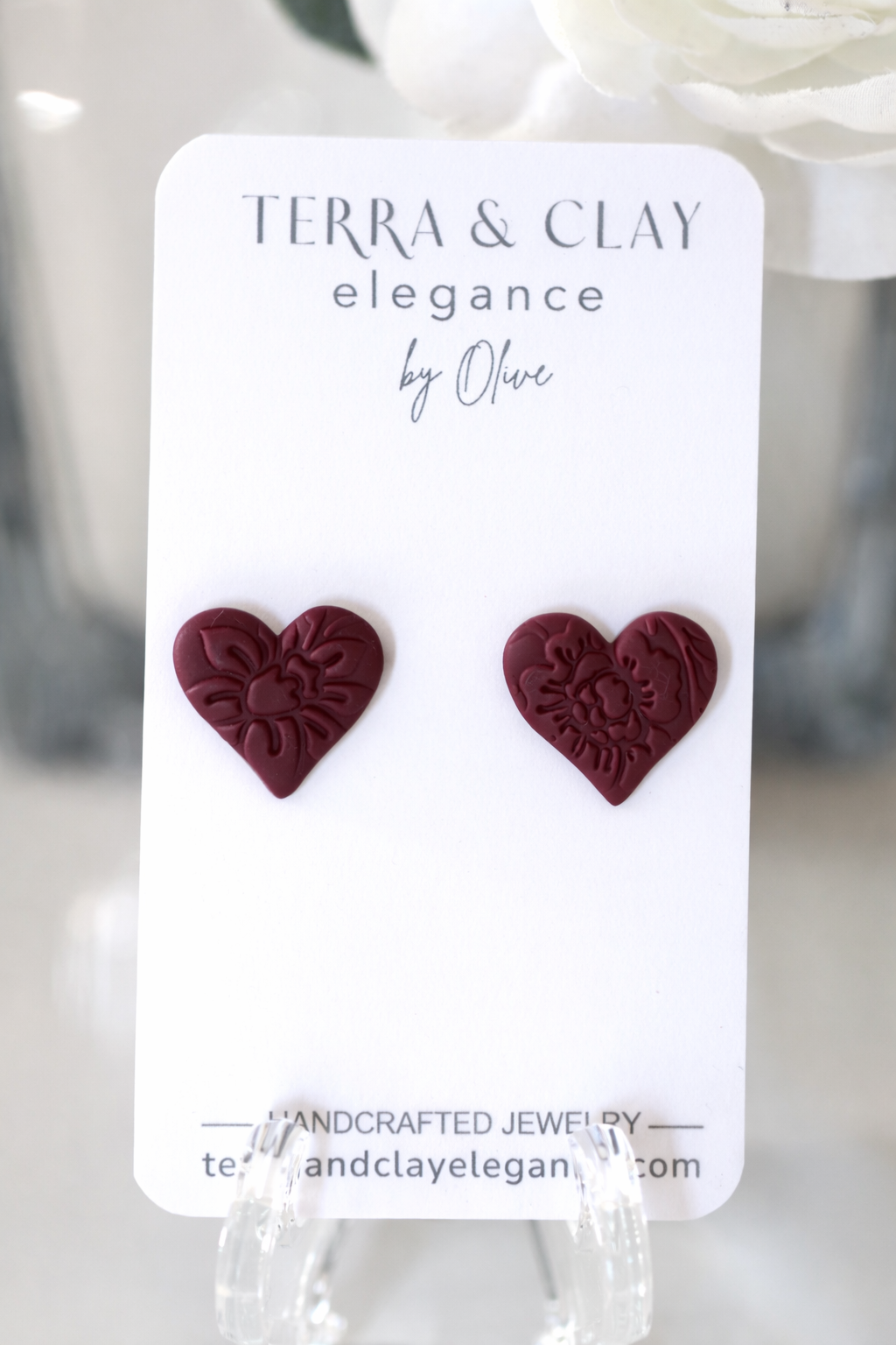 Heart Lace Studs