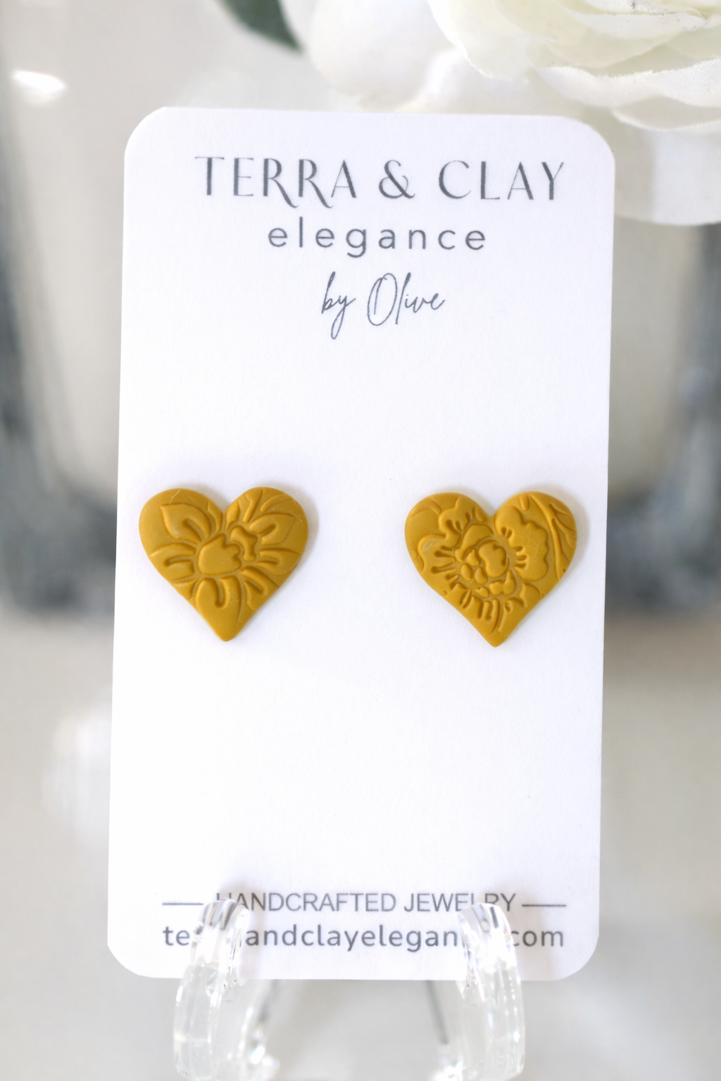 Heart Lace Studs