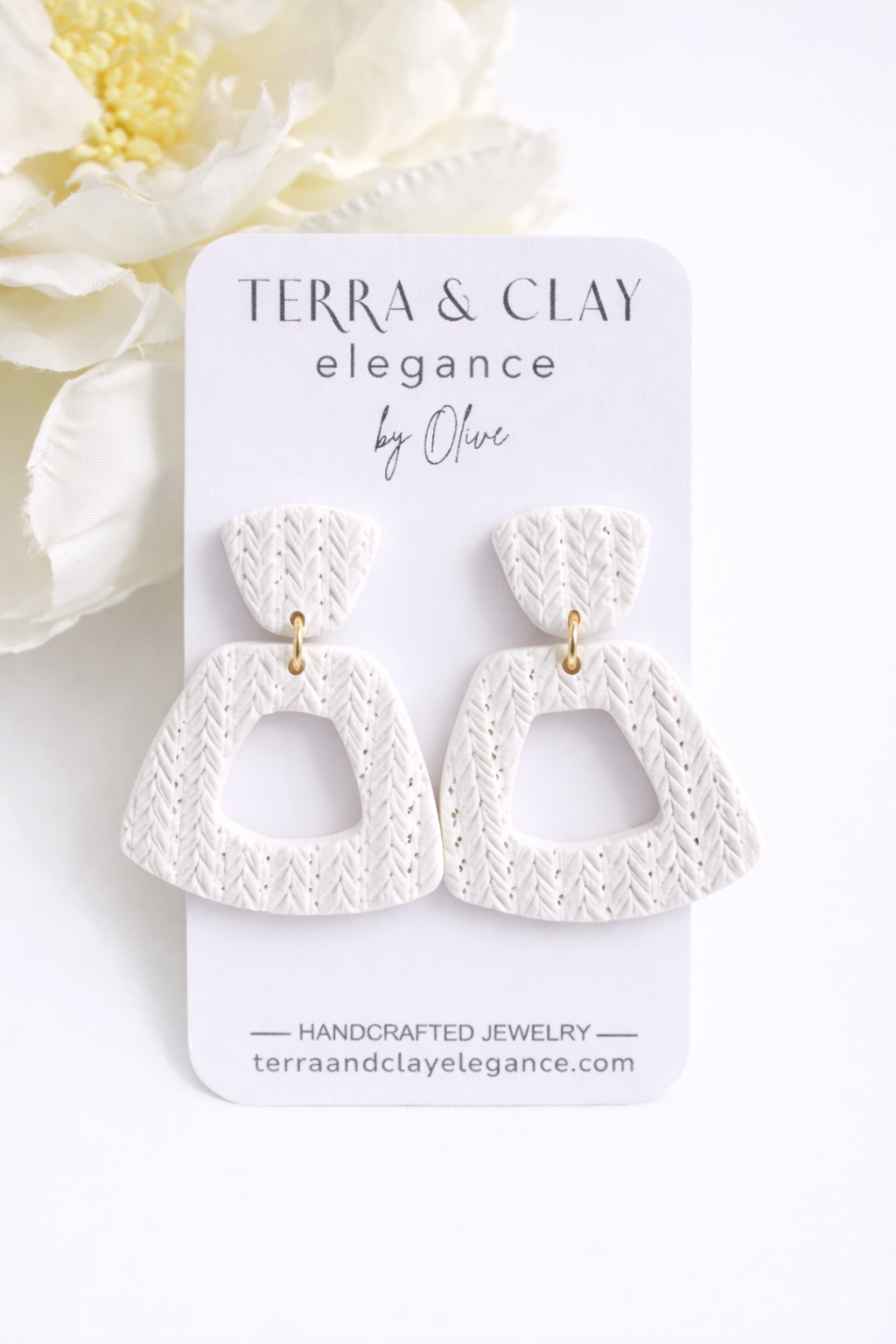 Sculptured Arch Drop Earrings