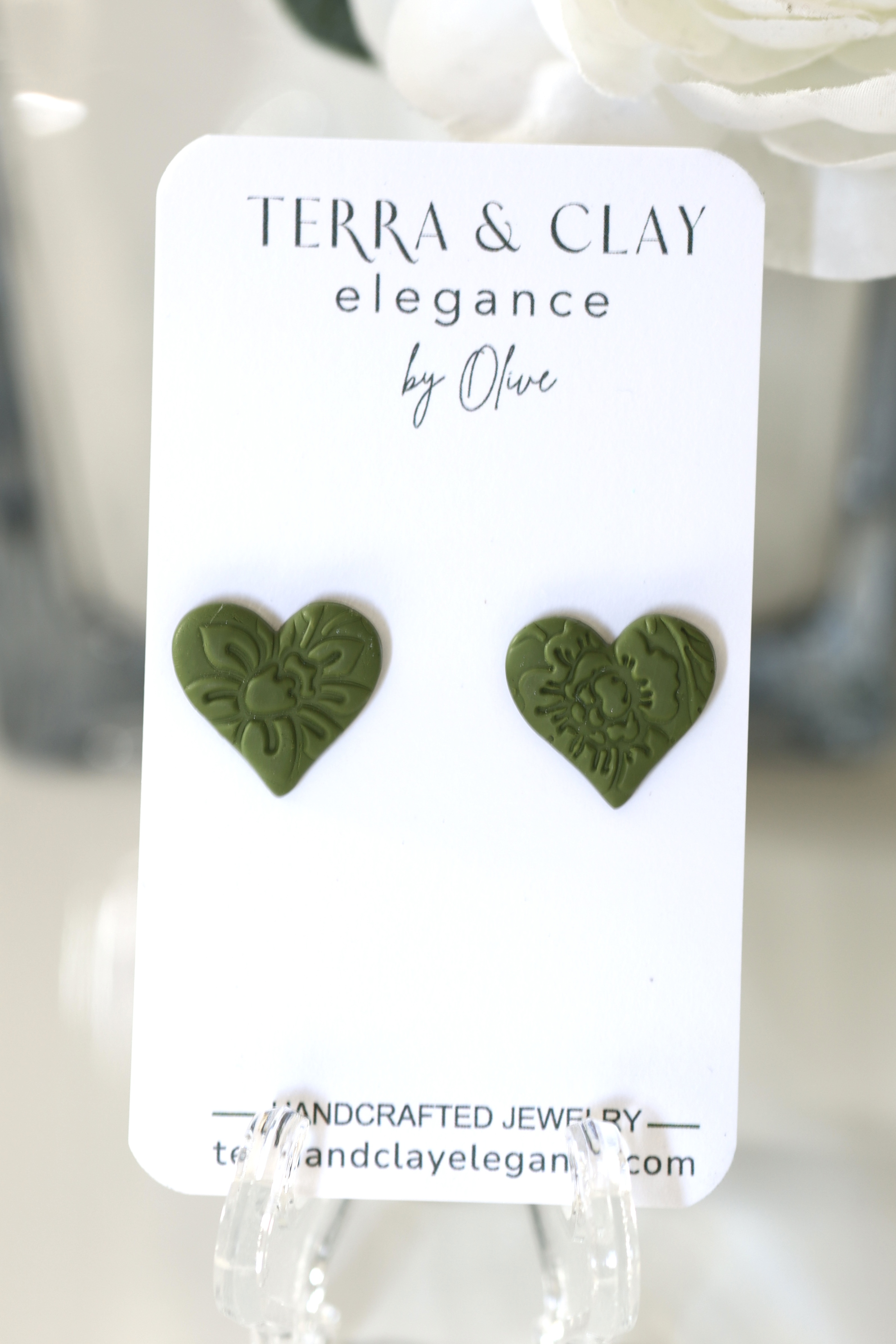 Heart Lace Studs