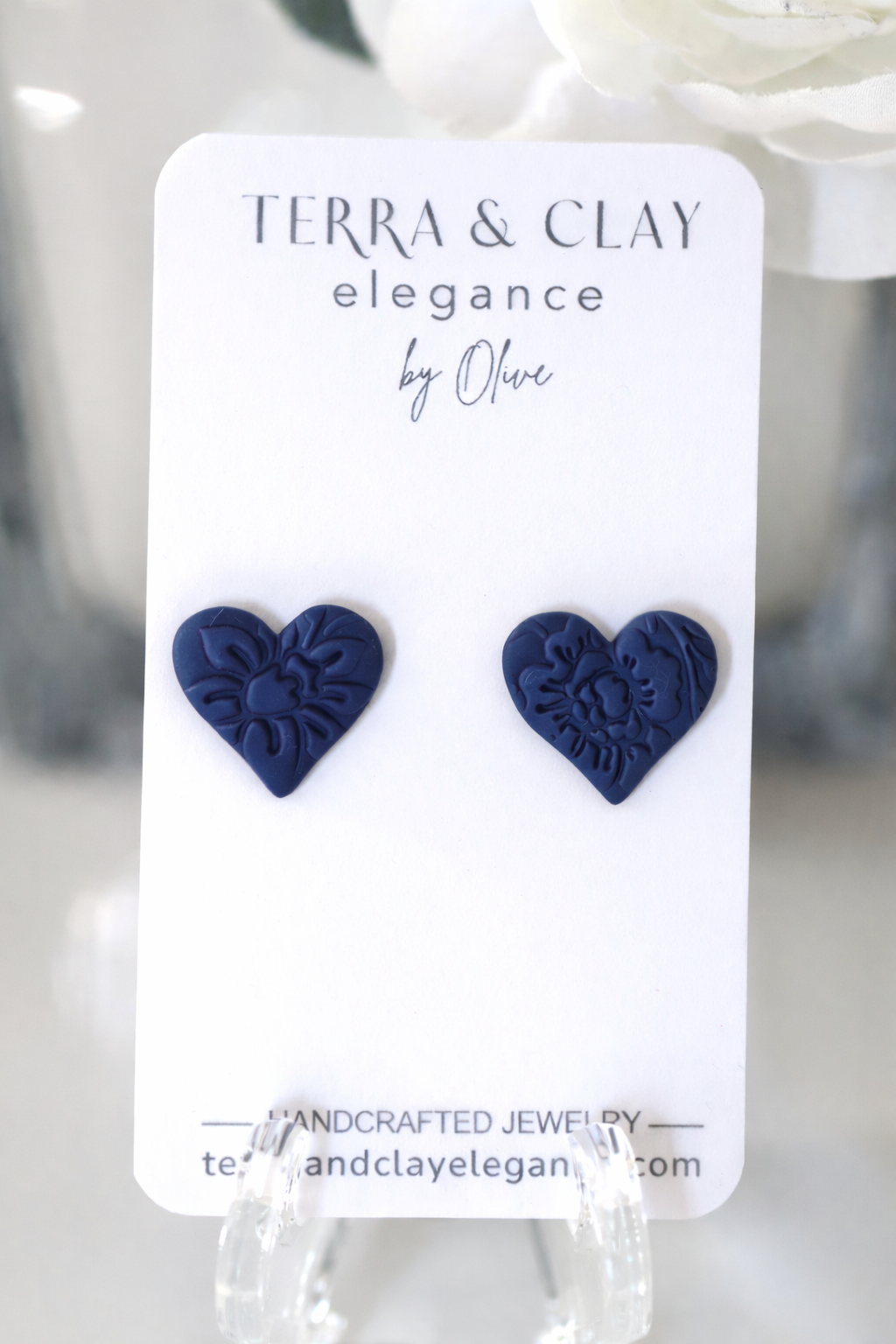 Heart Lace Studs