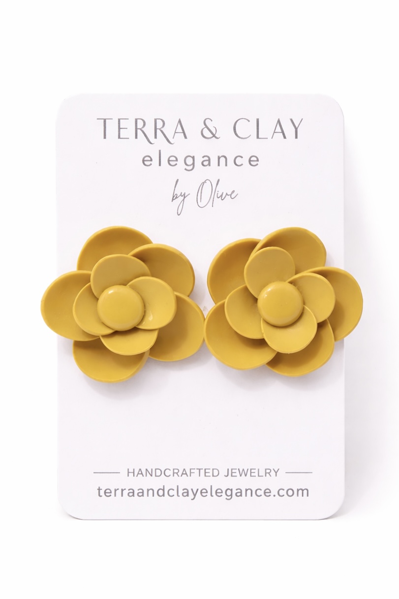 Succulent Clay Earrings