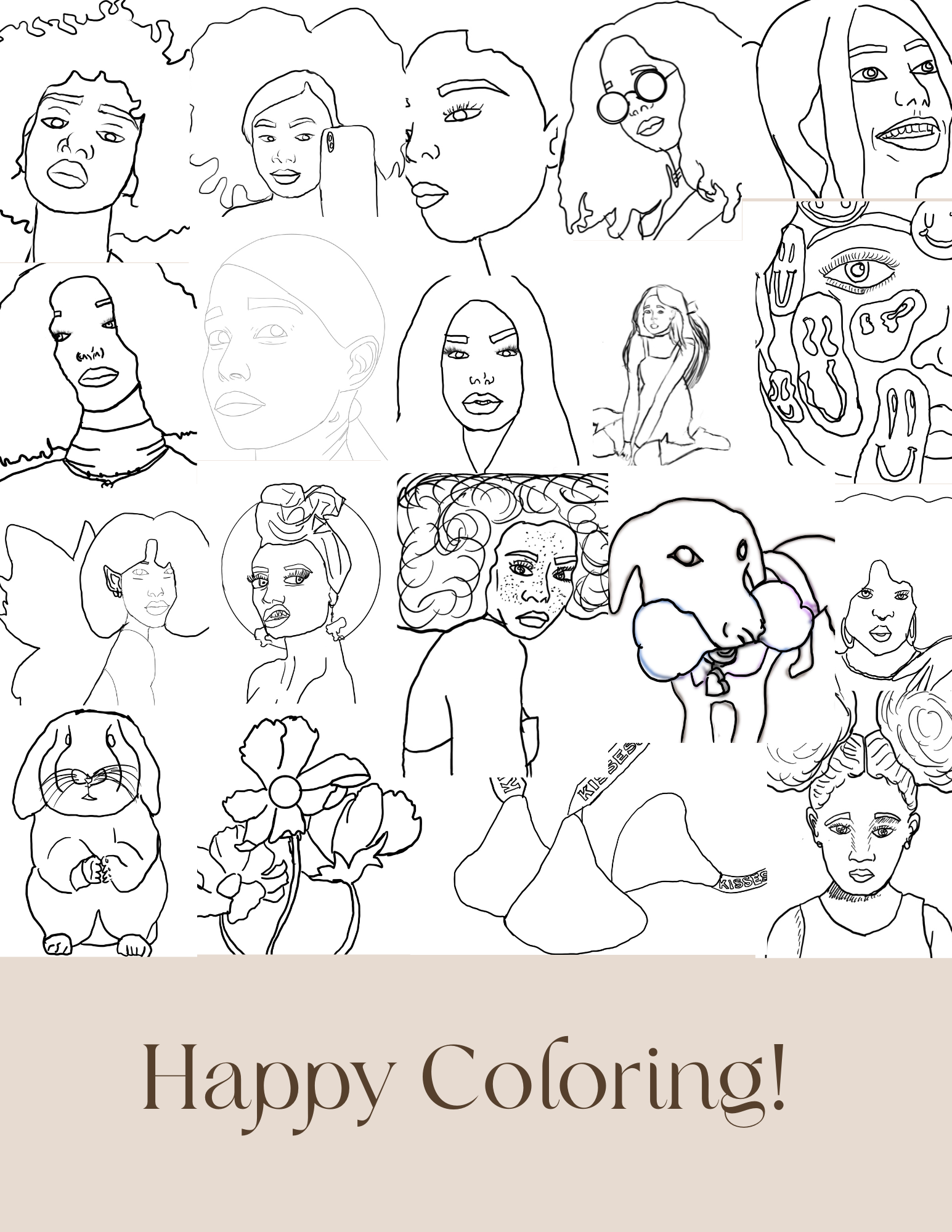 Erica McRay Art Coloring Book