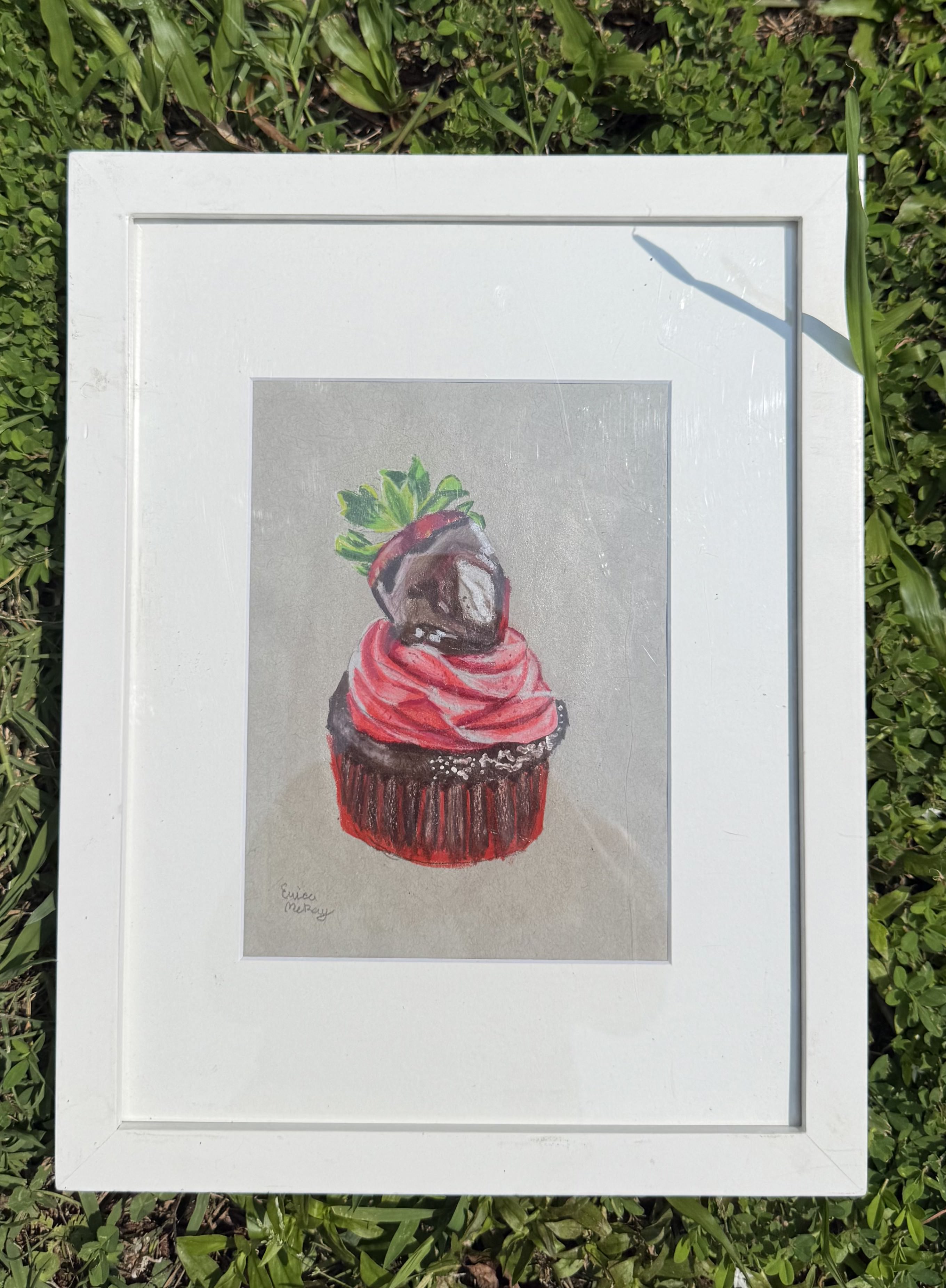 "Chocolate-Covered Strawberry Cupcake"