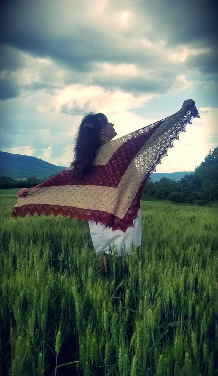 Casta diva shawl