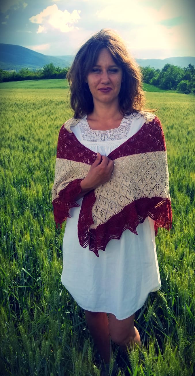 Casta diva shawl