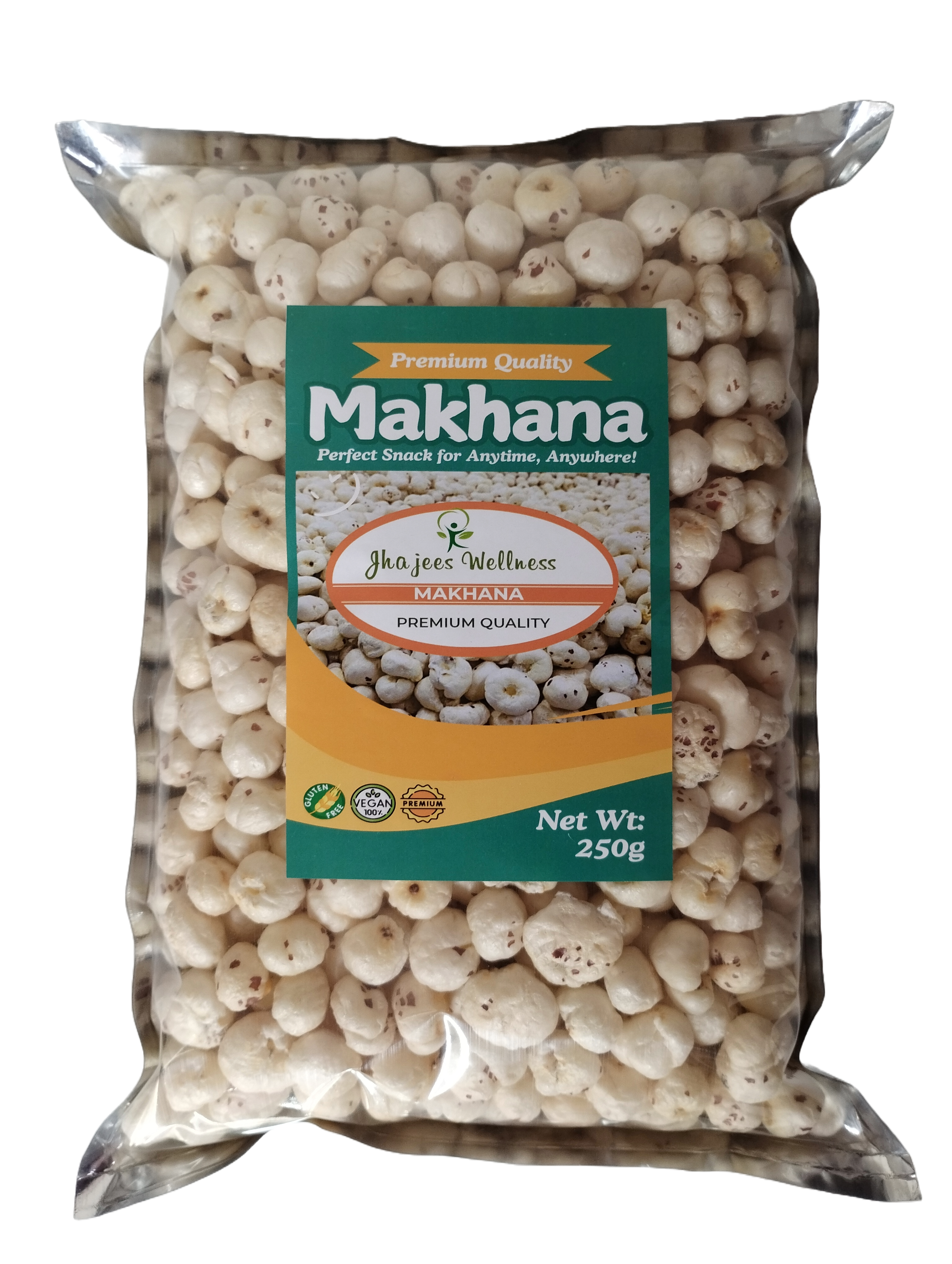 Makhana Grade 5+  Premium Quality Bigger Chunks Lotus Seeds  / Fox Nuts