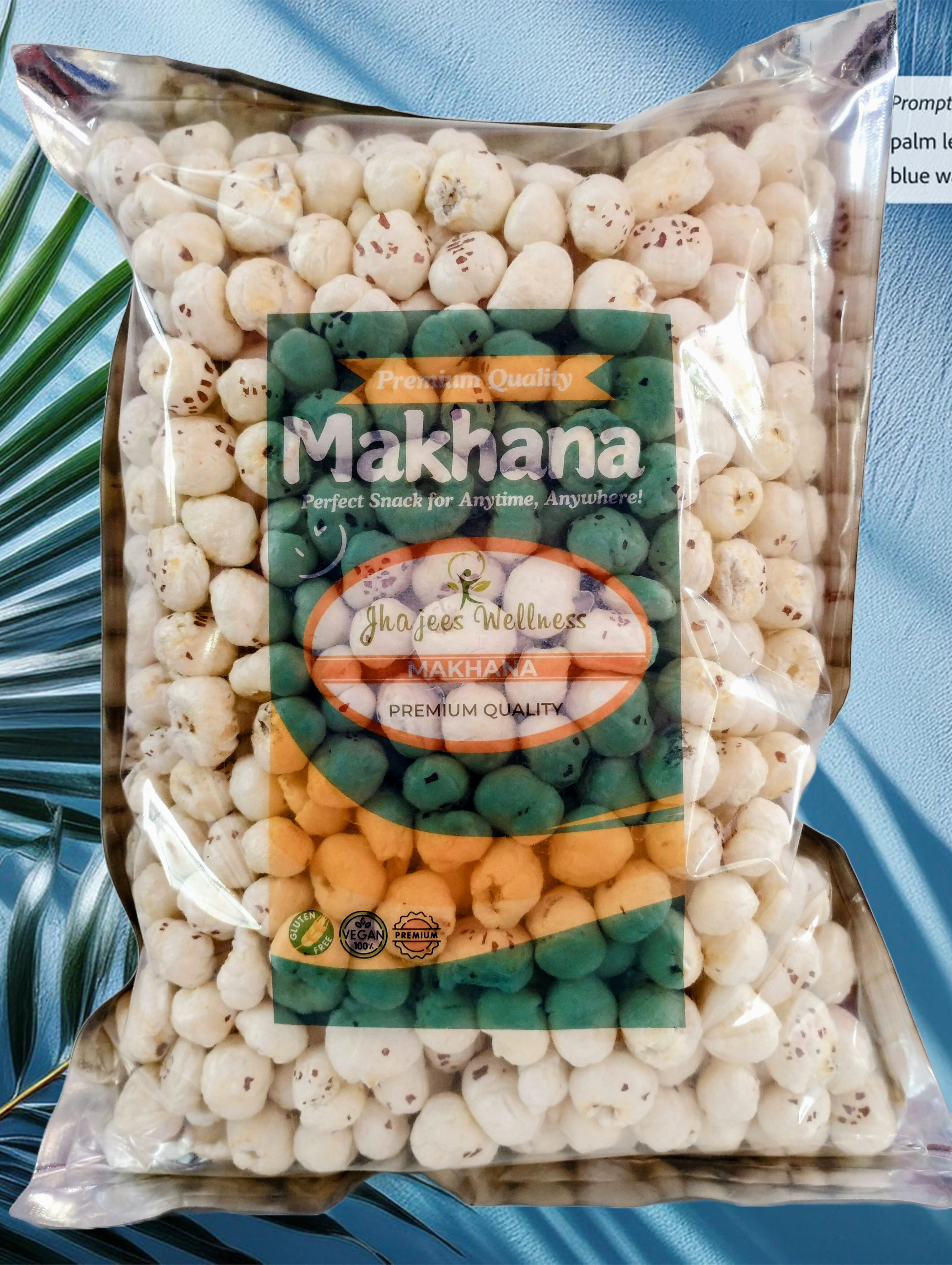 Makhana Grade 5+  Premium Quality Bigger Chunks Lotus Seeds  / Fox Nuts