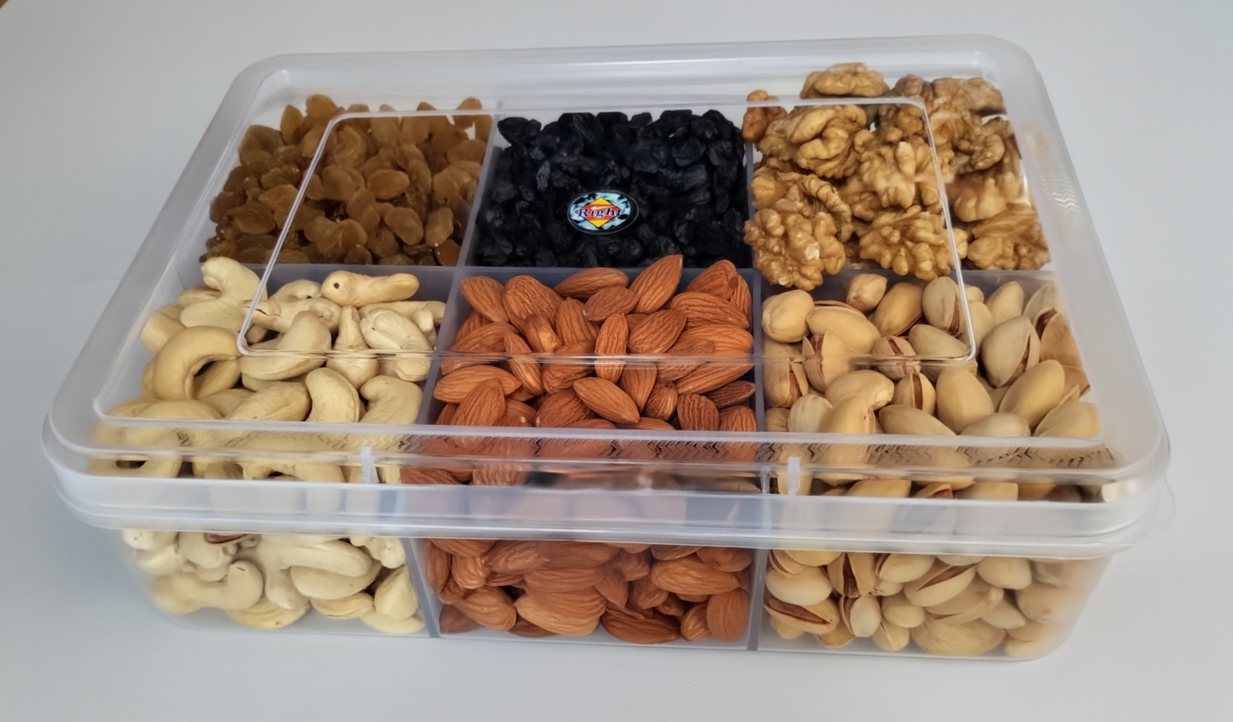 Premium Nuts and Dried Fruits Gift Pack  of 1200 gm (200 gm x 6 )