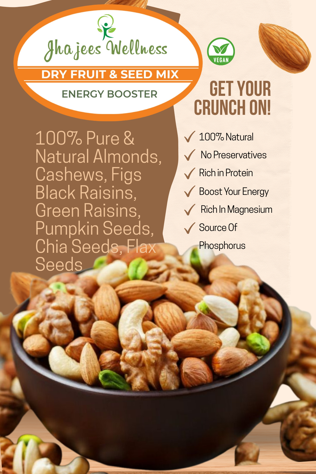 Mixed Dry Fruits and Seeds Pack