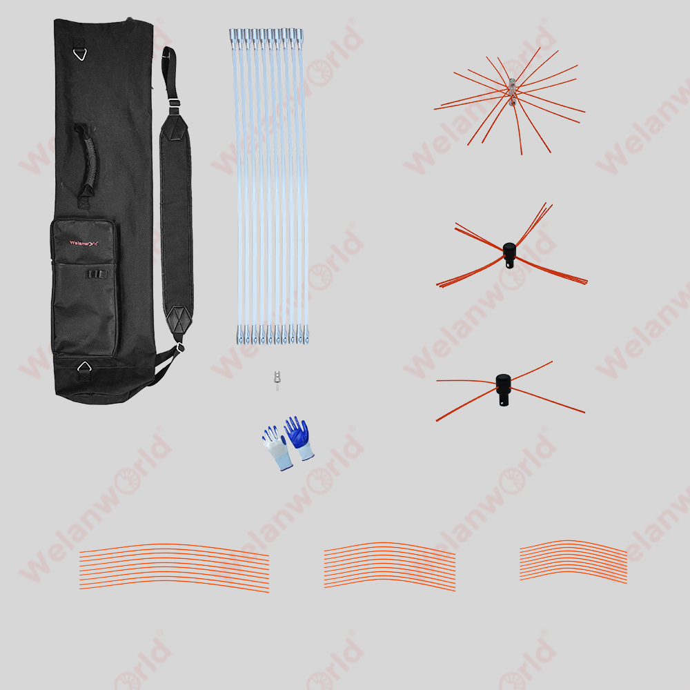 Chimney cleaning multifunctional set