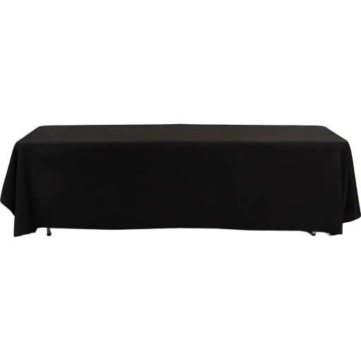 Rectangular Black Tablecloth