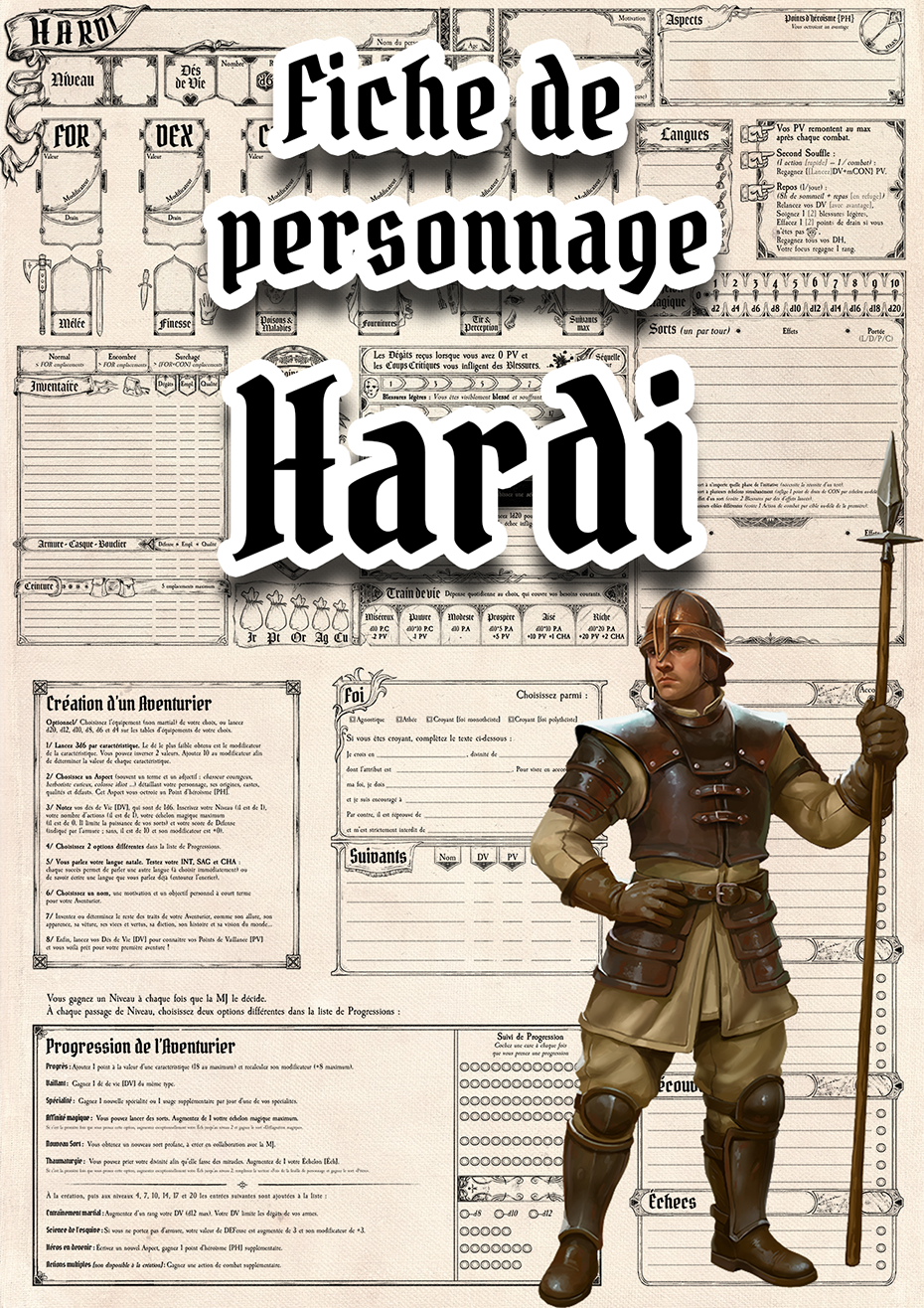 [PDF] Fiche de personnage pour Hardi