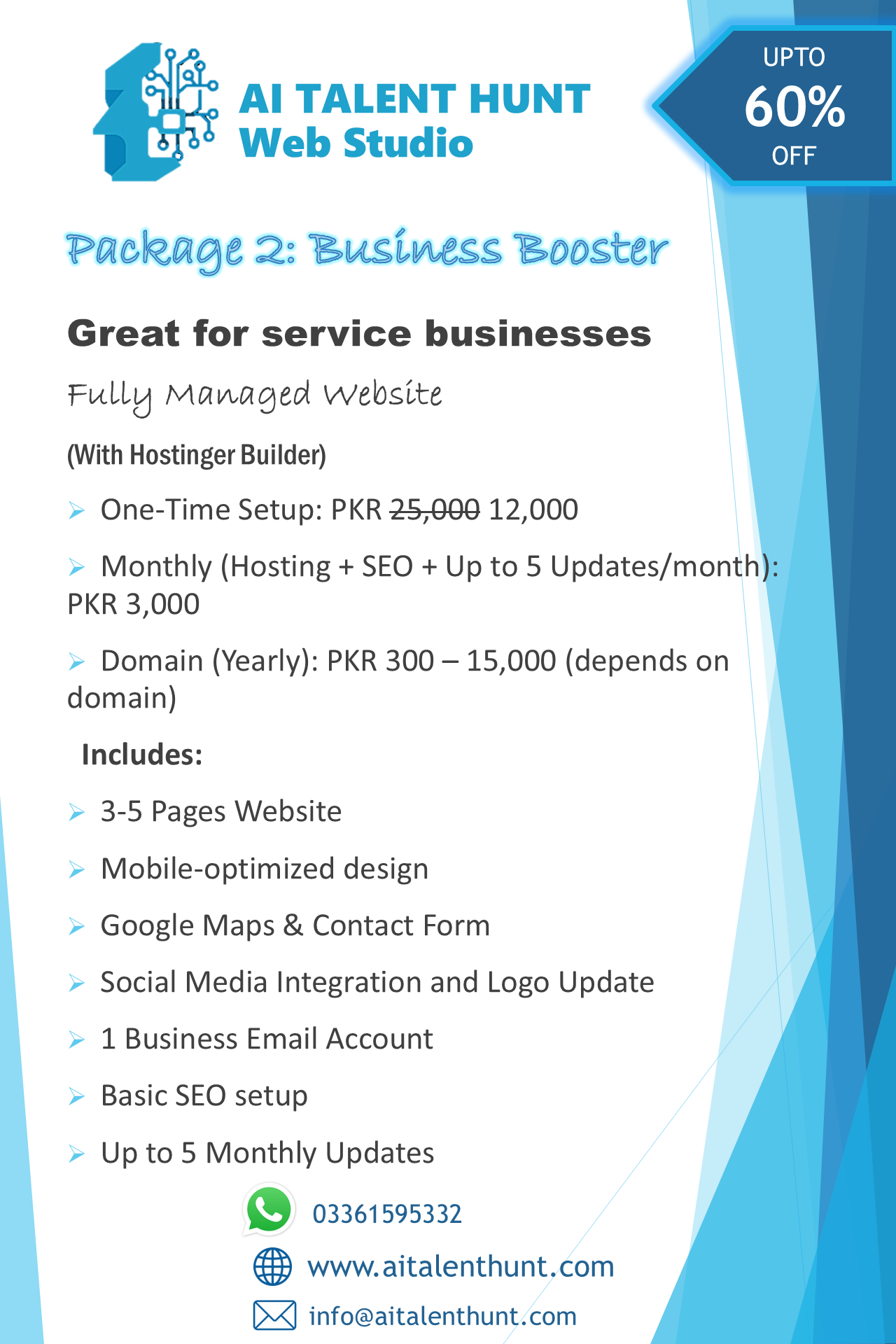 Package 2: Business Booster - For service businesses