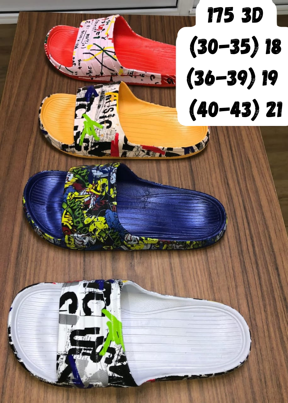 Claquettes colorées 175 3D