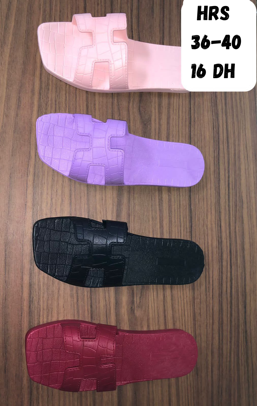 Sandales en caoutchouc HRS