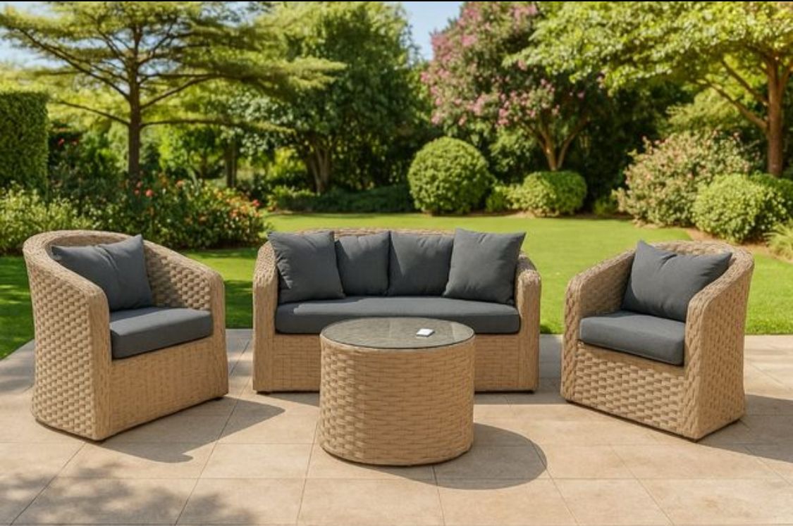 Comfy Duo Patio Set – Cozy Steel-Frame Elegance for Smaller Spaces