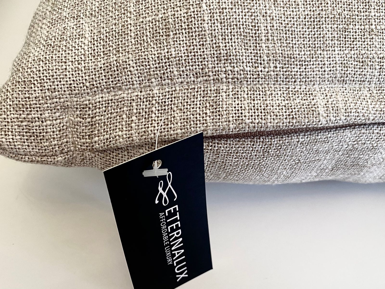 Natural Calm — Pure Linen Cushion 45x45cm Grey