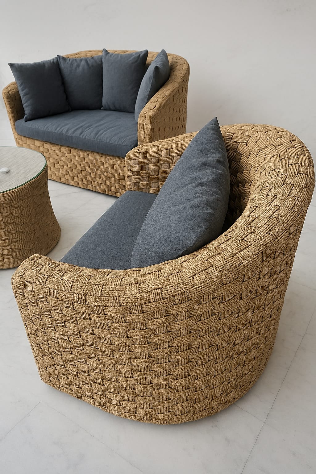 Comfy Duo Patio Set – Cozy Steel-Frame Elegance for Smaller Spaces