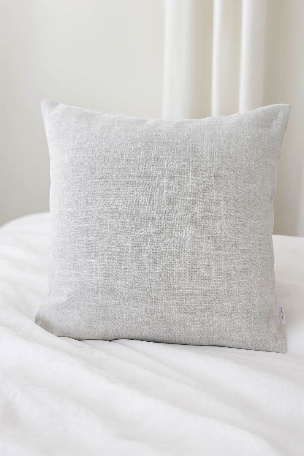 Natural Calm — Pure Linen Cushion 45x45cm Grey