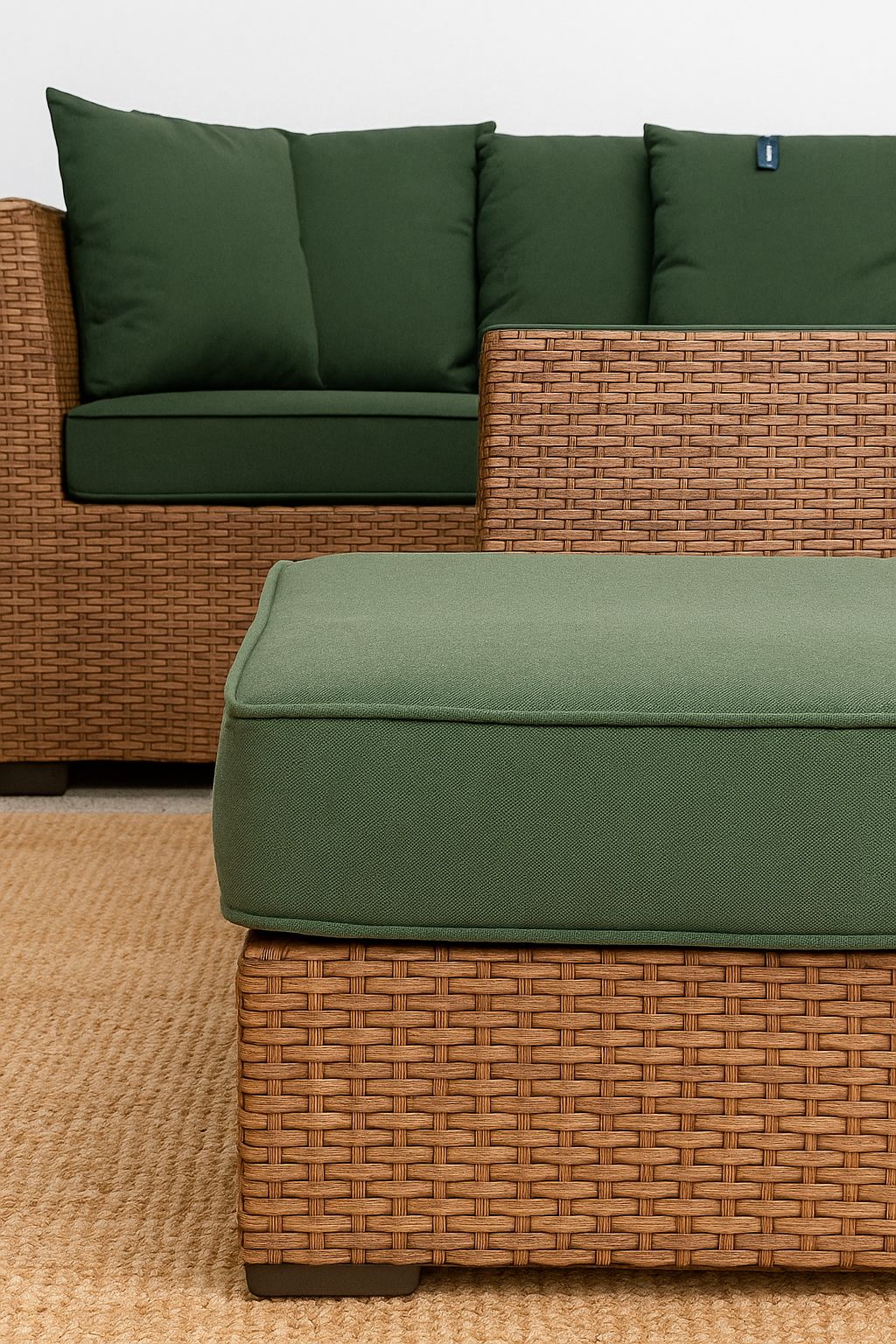 Garden Harmony Set – Handwoven Rattan with Free Decorative Pillows and Tables