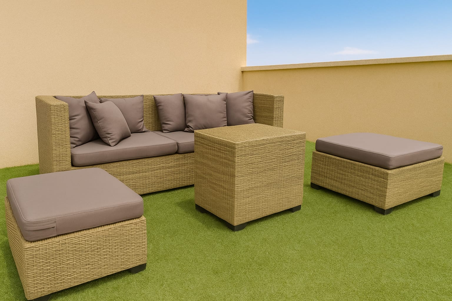Box Twin Set – Versatile Modular Seating for Patio & Balcony Living