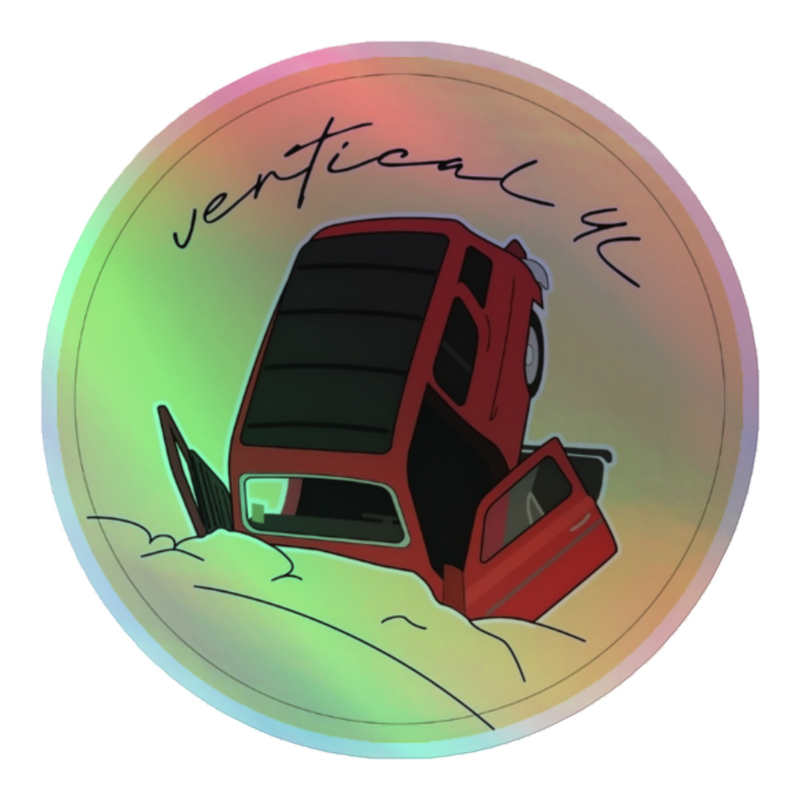 Sticker holographique Vertical 4L
